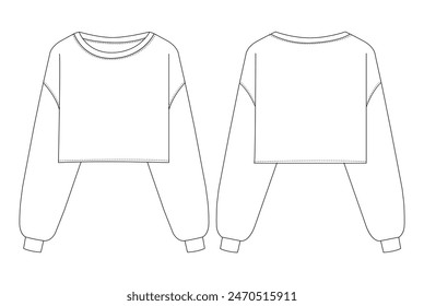 Women hoodie, sweatshirt, pullover vector template isolated on a grey background design