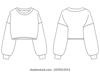 Women hoodie, sweatshirt, pullover vector template isolated on a grey background design