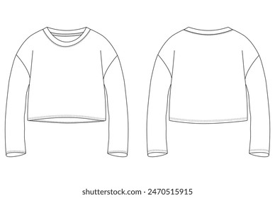 Women hoodie, sweatshirt, pullover vector template isolated on a grey background design