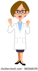 Women of hustle white coat