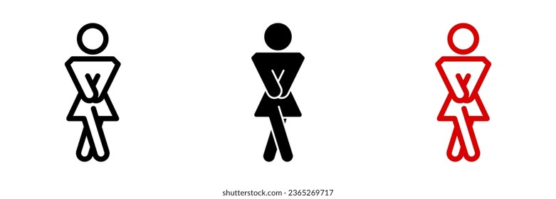 Women icon. restroom sign for mobile concept and web design. vector illustration