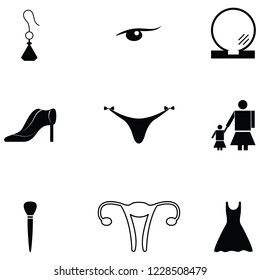 women icon set