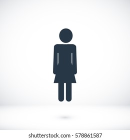 women icon, vector best flat icon, EPS