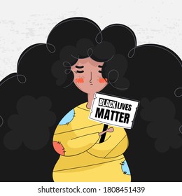 women Illustration for black lives matter