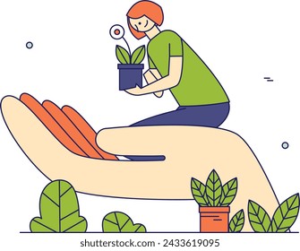 Women invite us to plant trees to save the environment 