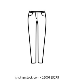 Women jeans icon vector illustration isolated