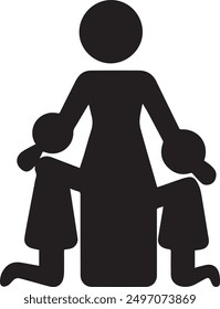 Women with kids Vector image for multipurpose used for design, Women with kids vector, t-shirt design Women with kids vector, beautiful Women with kids for t-shirt design