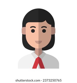 Women lawyer avatar vector ilustration