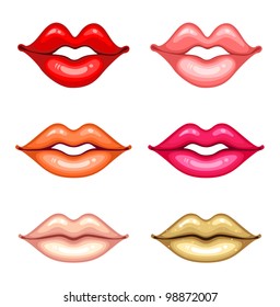 women lips set