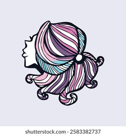 Women Logo Illustrations from behind