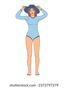 women in long sleeve sun protective beach clothes and sun hat