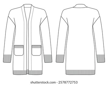 women long sweater sleeve vector illustration design