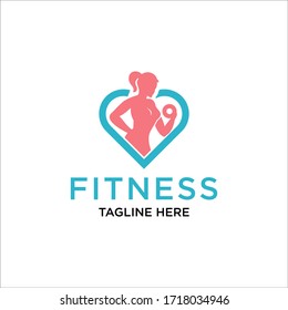 a las mujeres les encanta la inspiración en el logotipo de fitness