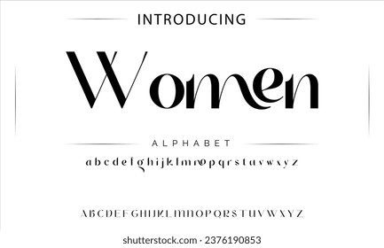 Women luxury elegant typography vintage serif font wedding invitation logo music fashion property