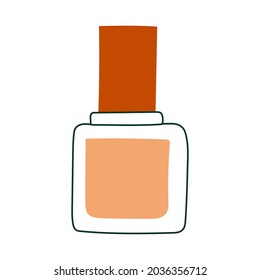 Women make up and fashion beauty self care elements foundation illustration