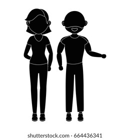 women and man