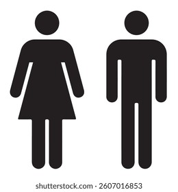 women and  man vector icon