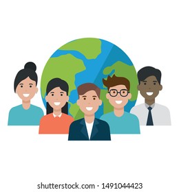 Women and men avatars design, Person people human profile and user theme Vector illustration