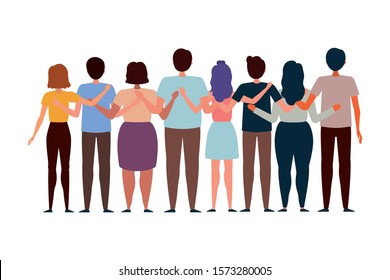 Women and men avatars design, Person people human profile and user theme Vector illustration