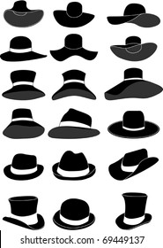 Women and men hat collection