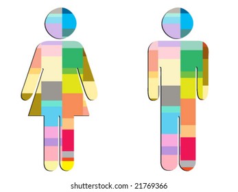 Women Men Icon Stock Vector (Royalty Free) 21769366 | Shutterstock