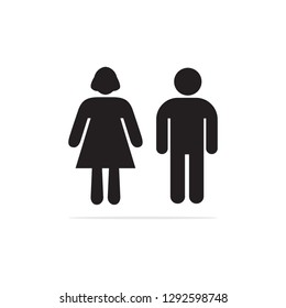 Women Men Icon Vector Concept Illustration Stock Vector (Royalty Free ...