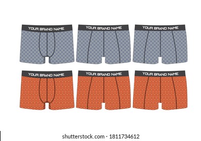 women and men shorts illustration files fully editable