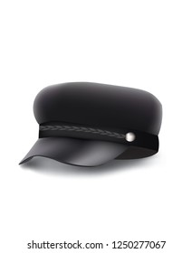 Women military cap. vector illustration