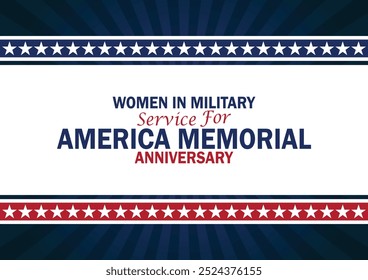 Mujeres en servicio militar para América Fondo de pantalla de aniversario conmemorativo con Formas y tipografía, Anuncio, tarjeta, cartel, Plantilla. Women In Military Service For America Memorial Anniversary, imágenes de fondo