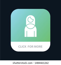 Women, Mother, Girl, Lady Mobile App Icon Design. Vector Icon Template background
