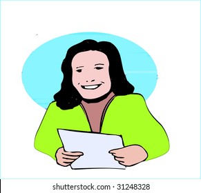 women with notes