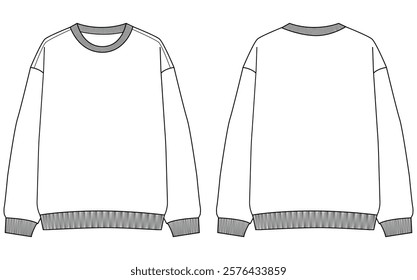 women oversized Sweatshirt design vector illustration design