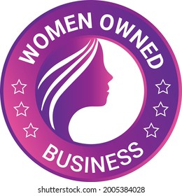 Women Owned Business logo, Women business vector logo