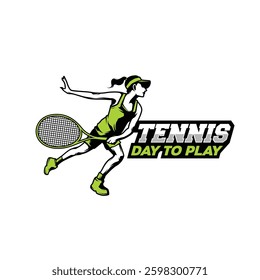 WOMEN Padel Tennis Logo design. Tennis Court Outdoor Sport Logo design Vector
