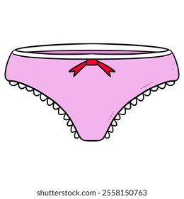 women panties illustration hand drawn isolated vector