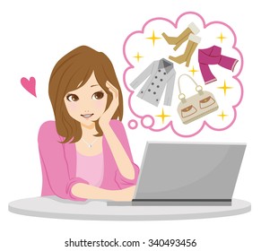 女性 パソコン 楽しい のイラスト素材 画像 ベクター画像 Shutterstock 女性 パソコン 楽しい のイラスト素材 画像 ベクター画像 Shutterstock