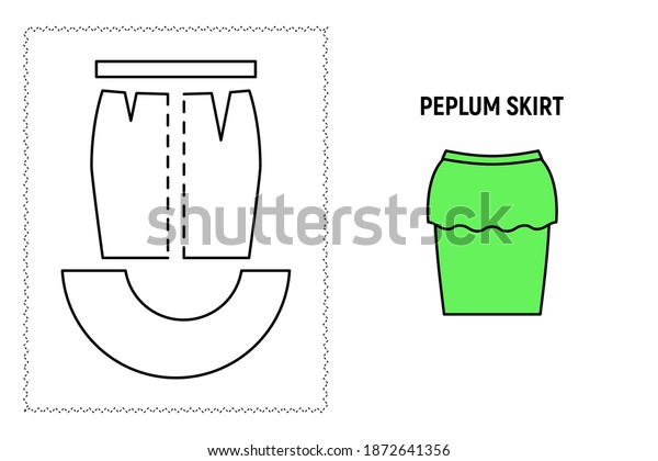 peplum skirt pattern