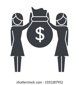 women pictogram cartoon