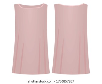 Women pink t shirt. vector illustration