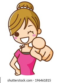 Women Pointing