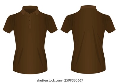 Women polo t shirt. vector illustration
