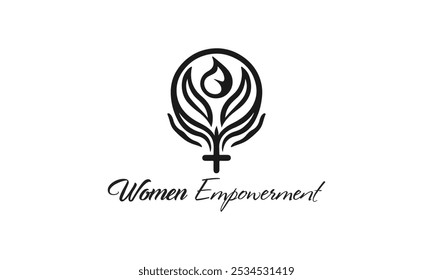 Logo de Women Power, Logo de Women, Empoderamiento de las mujeres, Logotipo de Empoderamiento