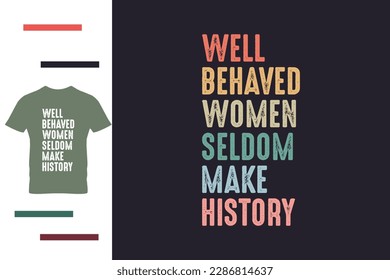 Women power t shirt design