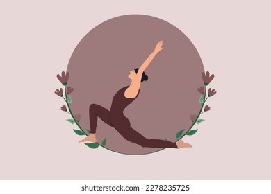 women practicing low lunge pose, yoga poses