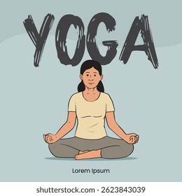 Women Practicing Yoga Meditation at Home