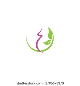women pregnant logo vector icon template