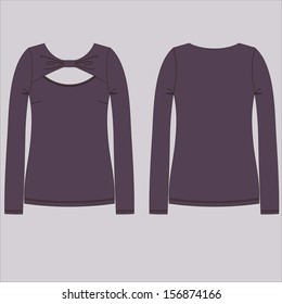 Women pretty Top Vector