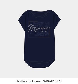 Women printed t shirt vector illustration and typography slogan for t shirt printing, tee graphic design.