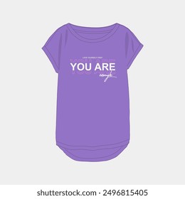 Women printed t shirt vector illustration and typography slogan for t shirt printing, tee graphic design.