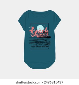 Women printed t shirt vector illustration and typography slogan for t shirt printing, tee graphic design.